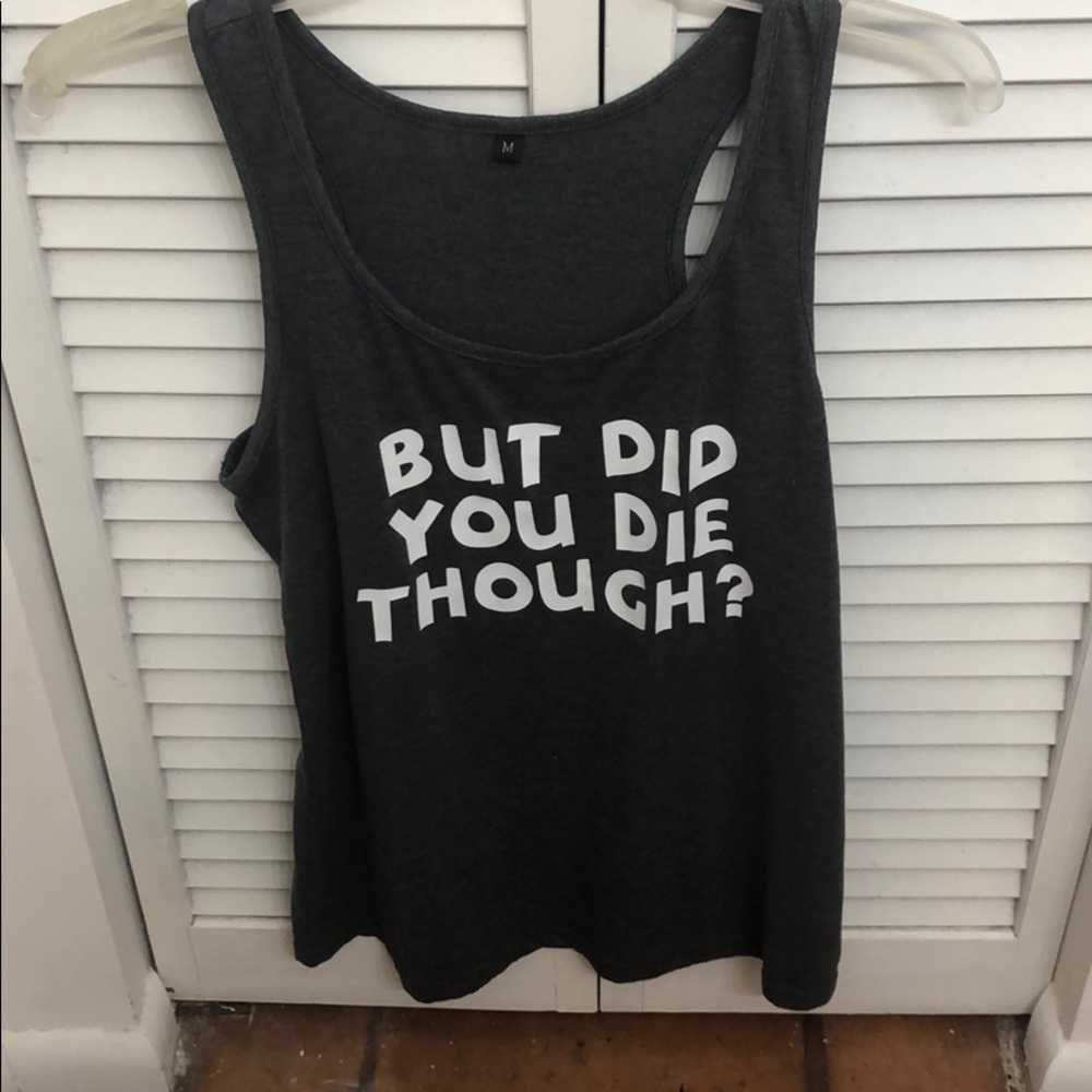 Humorous tank top
